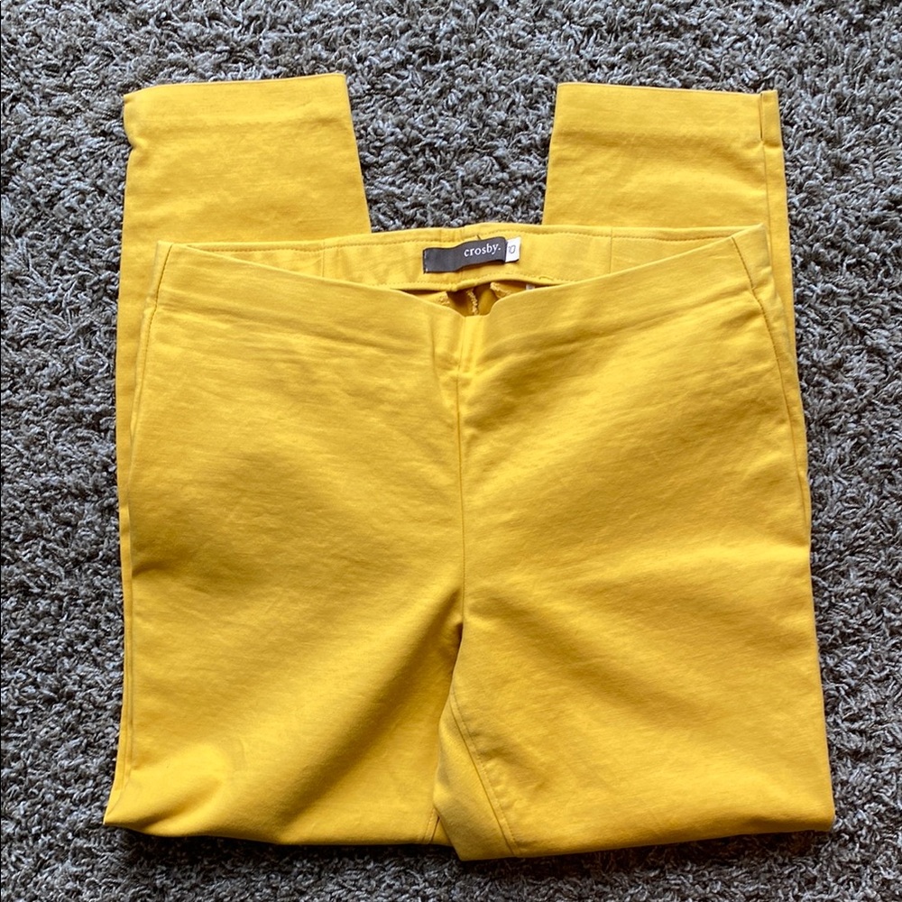 Crosby Yellow Pants - Elastic Waist - Size 10